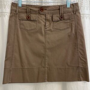 Paper Boy 18” Cotton Skirt - Size 2 - Light Brown